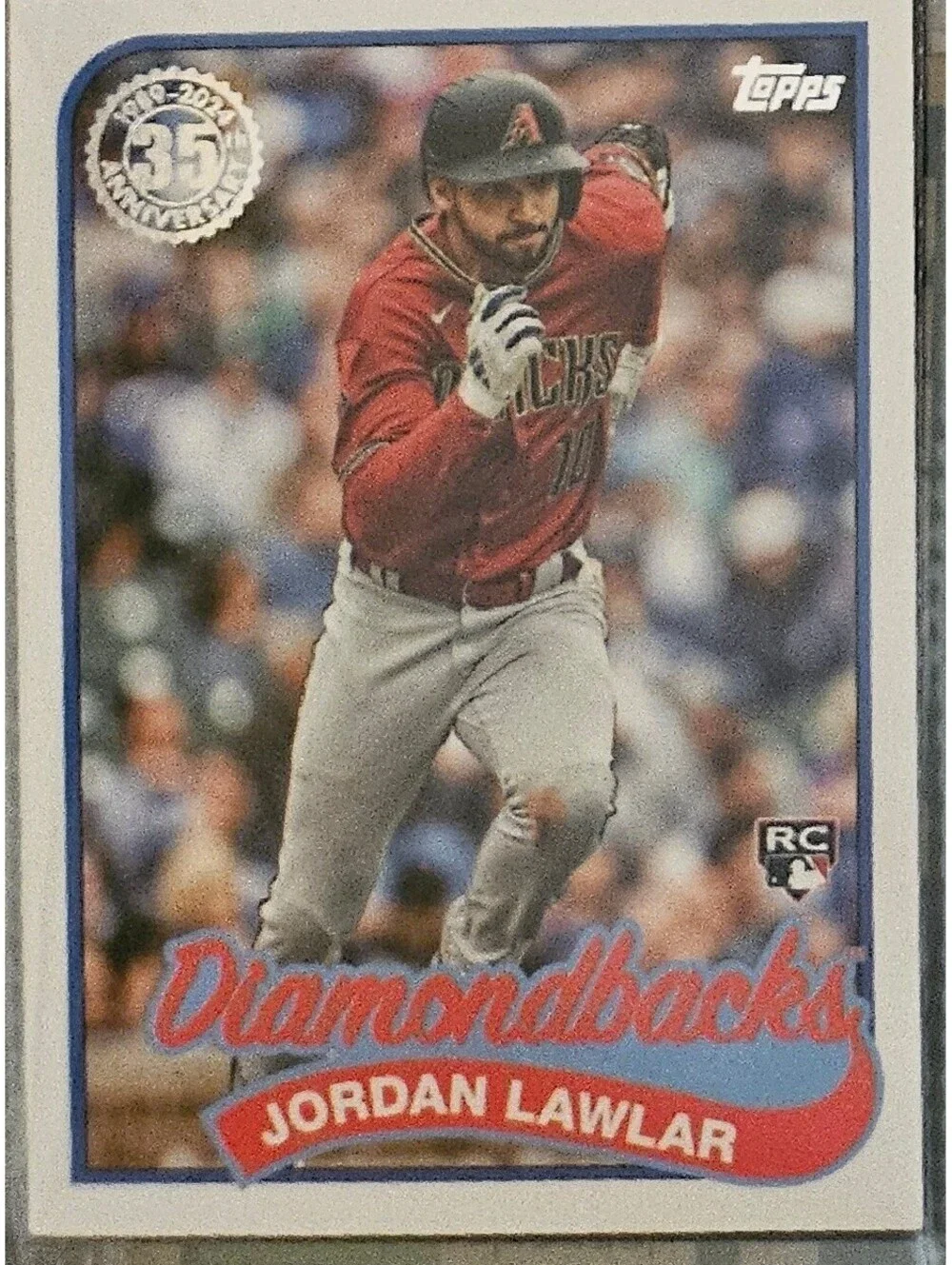 2024 Topps Series 1 1989 Baseball Jordan Lawlar RC Arizona Diamondbacks #89B-1